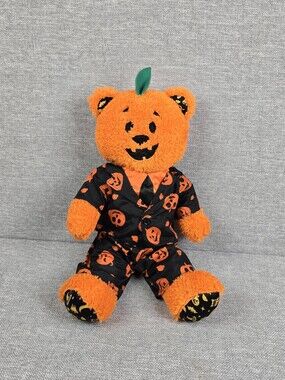 Build A Bear Pumpkin Glow Bear With Suit 2021